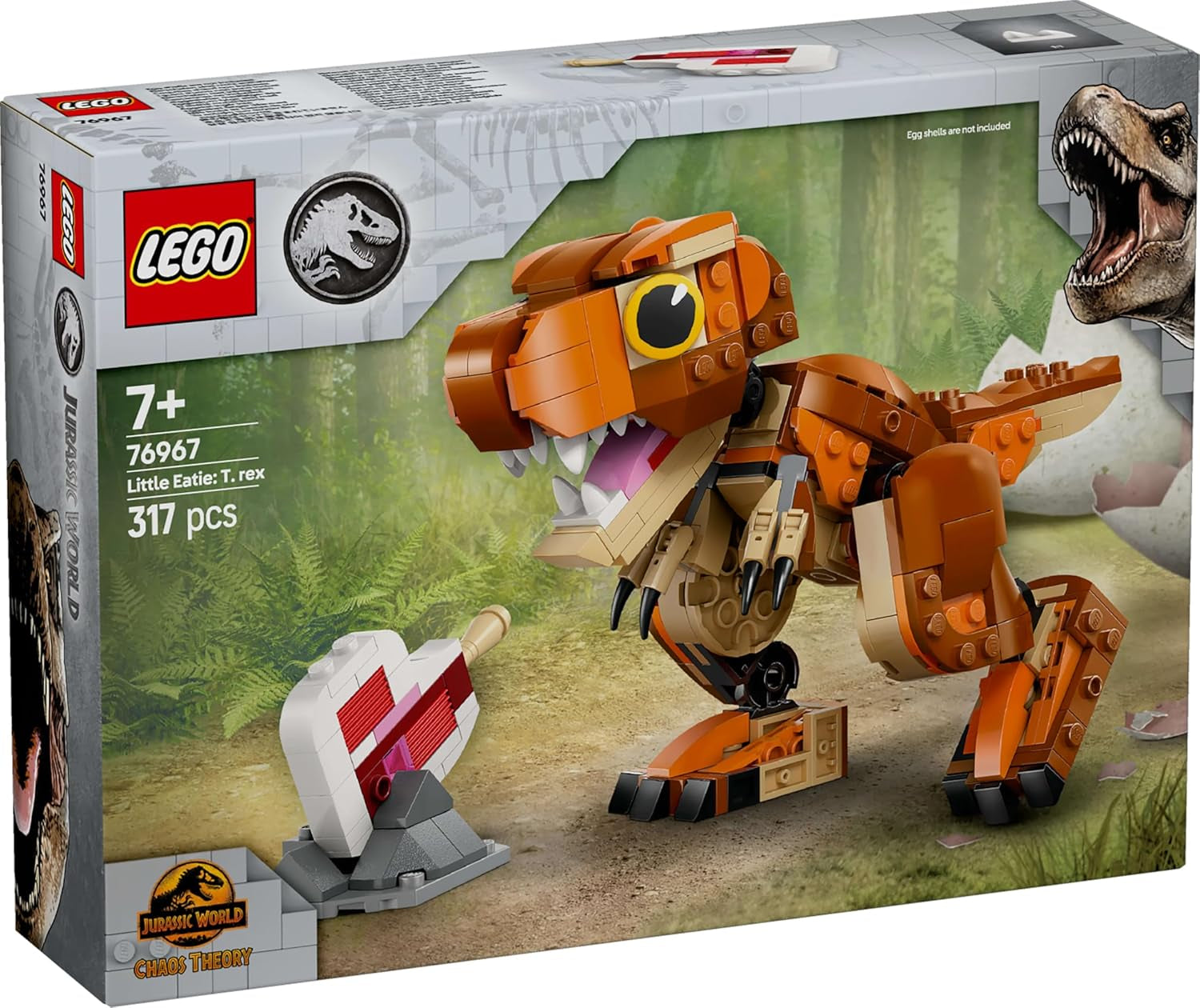 LEGO Jurassic World Little Eatie: Stavebnice T. Rex pro chlapce a dívky 7letá stavebnice dinosaura Dětský dárkový model s pohyblivými ústy, hlavou a ocasem 76967 Stavebnice Besuche den LEGO-Store