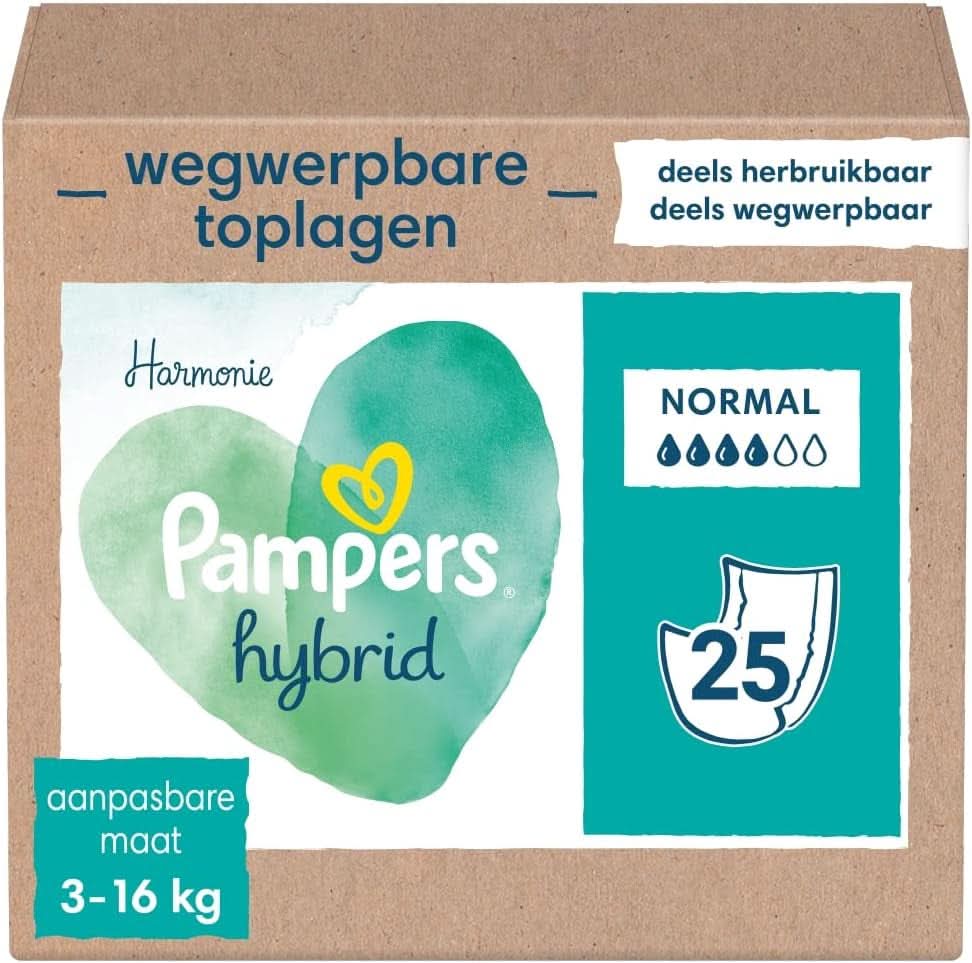 Pampers Hybrid, Harmonie (versiunea clasica), 3 - 16 Kg, Mama si Copilul Naty Shop 25 bucăți (1 pachet)