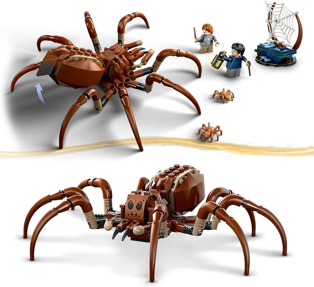 LEGO Harry Potter Aragog v Zakázaném lese, Hrací sada Spider Fantasy, Mýtické stvoření, 2 minifigurky, Kouzelný dárek pro chlapce, dívky a fanoušky Věk 7+ 76434 Stavebnice Besuche den LEGO-Store