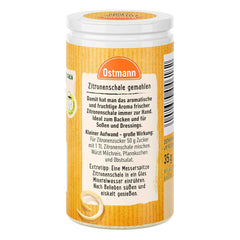 Ostmann Gewürze – Zitronenschale, gemahlene Schale für ein frisches Zitronen-Aroma, zum Backen nebo Verfeinern von Soßen, Dressings & Dezerty, vegan, 35 g (Verpackungsdesign kann abweichen)