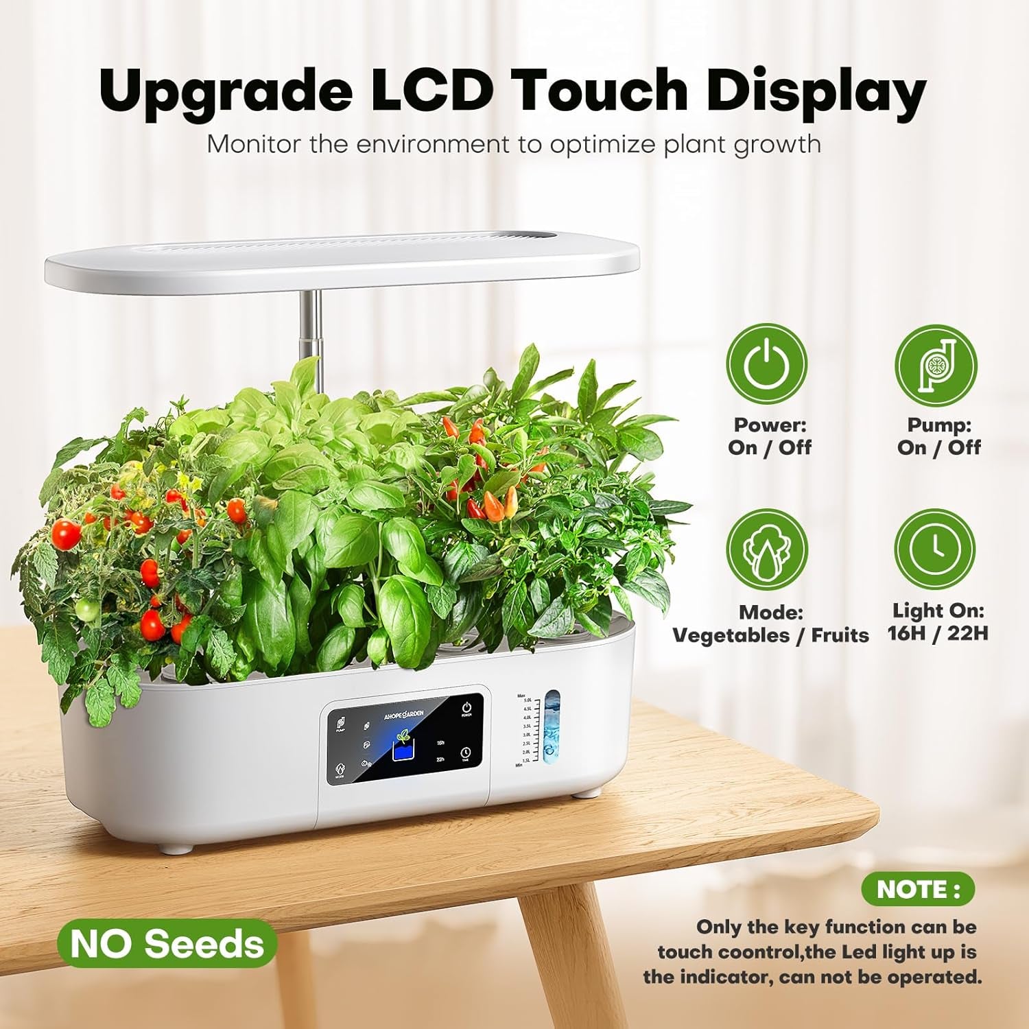 Herb Garden Hydroponic Grow System Kit s Grow Light
