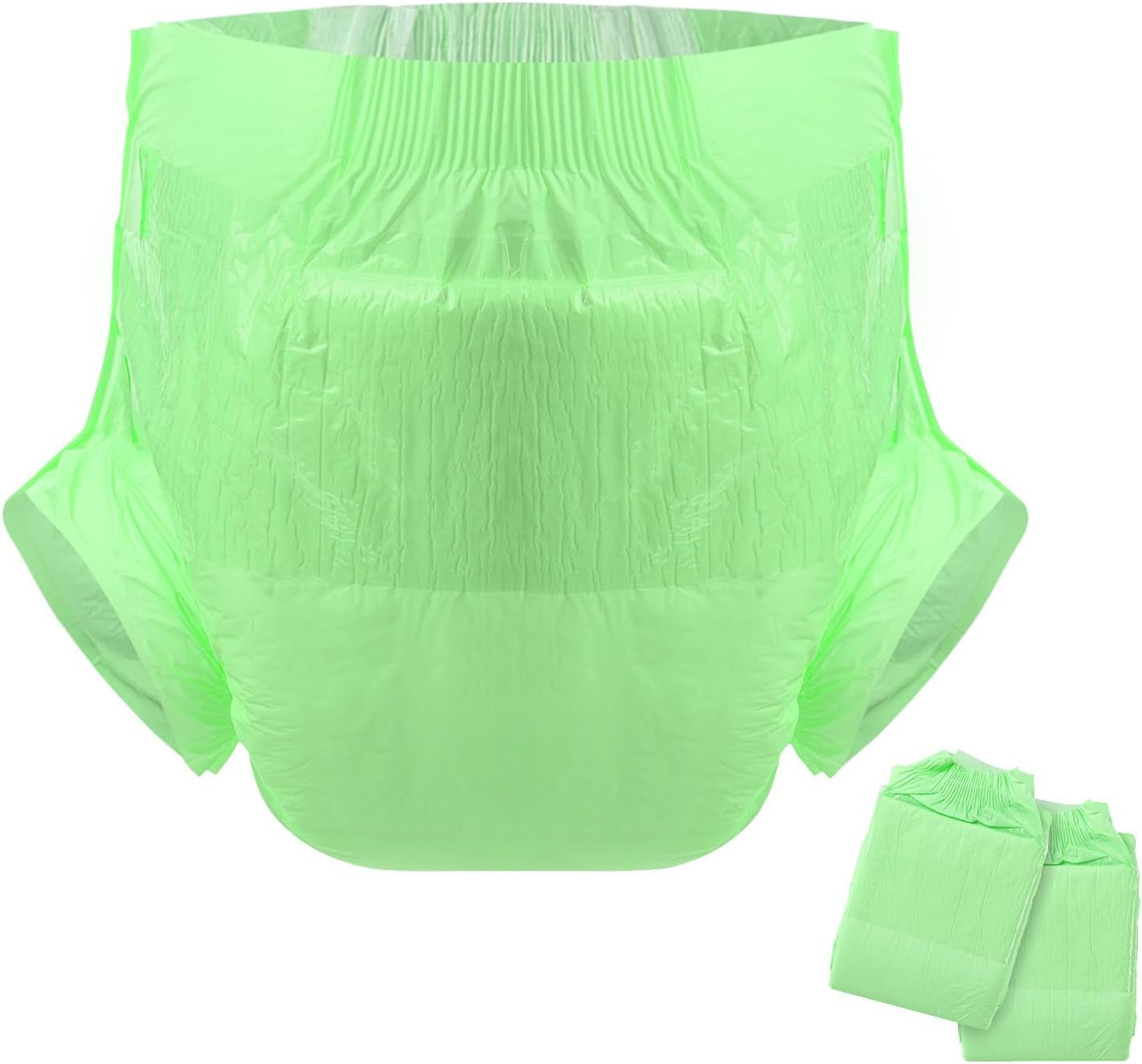 Plenky pro dospělé CutiePlusU, suchý povrch, maximální savost přes noc, jednorázová inkontinenční plenka - modrá, 2 balení (střední 71-96 cm)