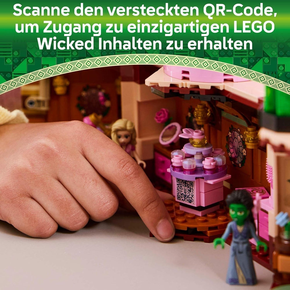 Ložnice LEGO Wicked Glinda a Elphaba - Domeček pro panenky se 2 mini panenkami Čarodějky ze země Oz, skvělými doplňky včetně květin a oblečení - Kreativní hračka pro dívky od 8 let a fanoušky - 75683 Stavebnice Besuche den LEGO-Store