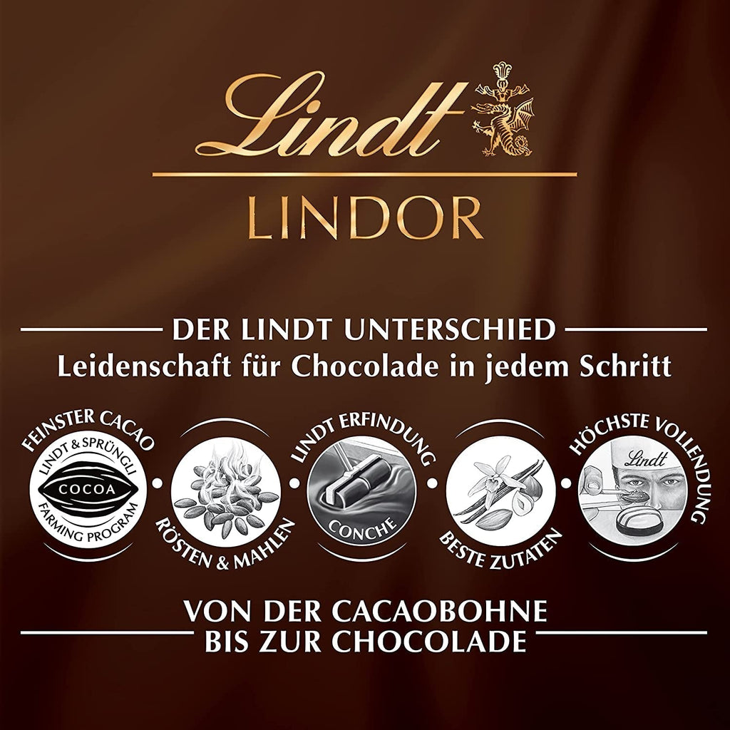Lindt Lindor, sfere de ciocolata cu diverse umpluturi, colet 3 Kg, aproximativ 240 bucati Bomboane de Ciocolata Naty Shop