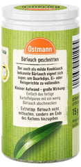 Ostmann Gewürze - Bärlauch geschnitten | Mírnější Knoblauch-Geschmack | Für Ei- oder Reisgerichte sowie Quarkdips | 15 g v Der Streudose