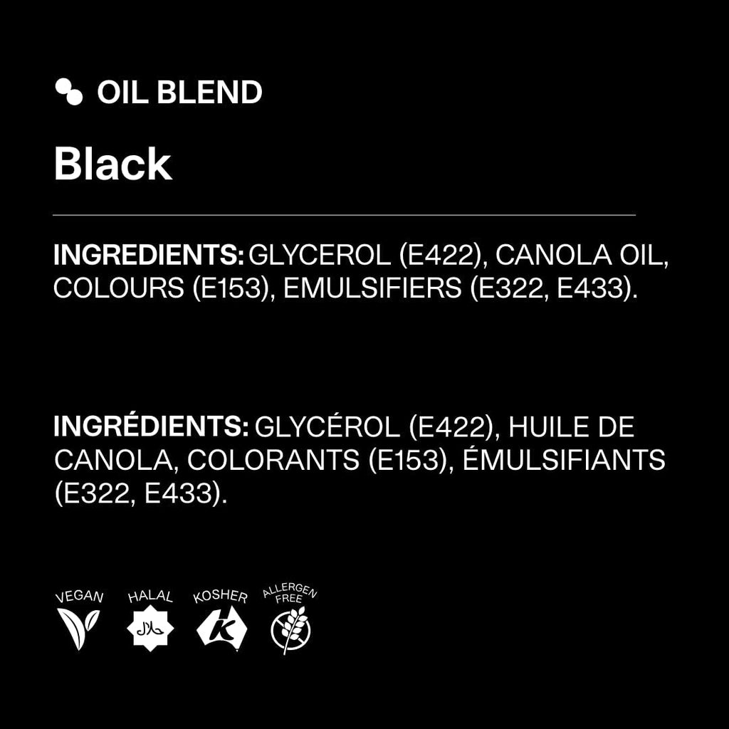 Colorant alimentar negru pe bază de ulei Colour Mill - Colorant alimentar pentru ciocolată, fondant, brioșe, prăjituri, copt, macaroane - Colorant alimentar pentru decorarea torturilor - 20 ml
