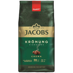 Jacobs Krönung Crema, Cafea boabe întregi, pachet de 4 (4 x 1000 g)