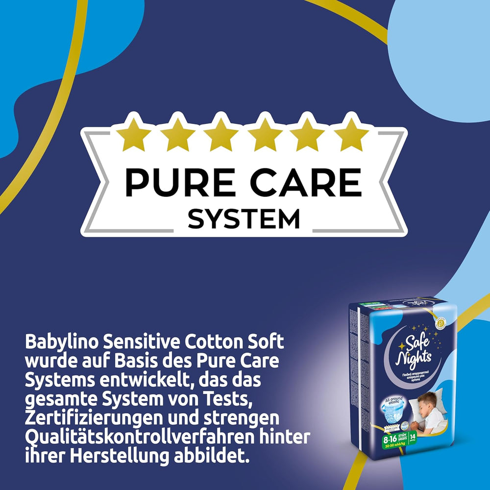 Safe Nights Boy, noční kalhoty pro věk 8-16 let (30-50 kg), 84 kusů