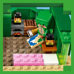 LEGO Minecraft The Turtle Beach House Toy House s doplňky pro dívky a chlapce od 8 let, sada se zvířátky a postavami z videohry, dárek pro hráče 21254 Stavebnice Besuche den LEGO-Store