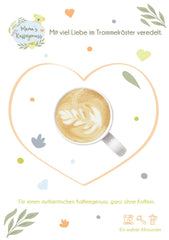 Mama's Coffee Pleasure®binky - Boabe de espresso decofeinizate Cremoso - decofeinizare naturală cu CO² - prăjite ușor în tobă în Italia - ideale în timpul și după sarcină