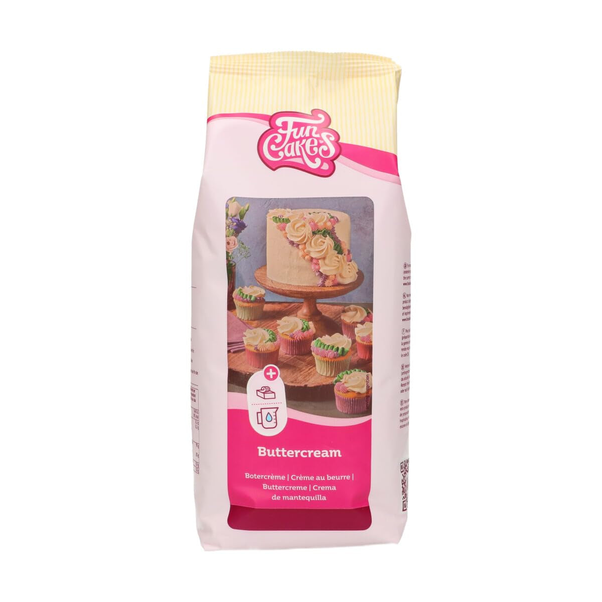 Funcakes Mix Für Buttercreme: Einfach Zu Verwenden, Cremig, Perfekt Zum Dekorieren, Abdecken Und Füllen Von Kuchen, Belag Auf Cupcakes, Halal., 1 Kg Amestec pentru copt si gatit Naty Shop 1 Kg (1Er Pack) Vanille.