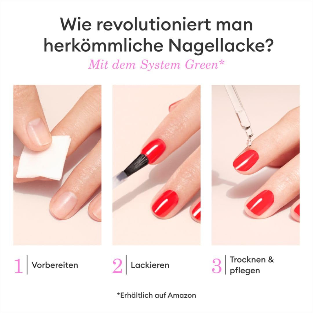 Manucurist Green - Rosy Beige Shell Beige Lak - Rychleschnoucí lak na nehty - DIY Nails - Vegan 12-Free - Rostlinná báze - Lak na nehty - Vyrobeno ve Francii