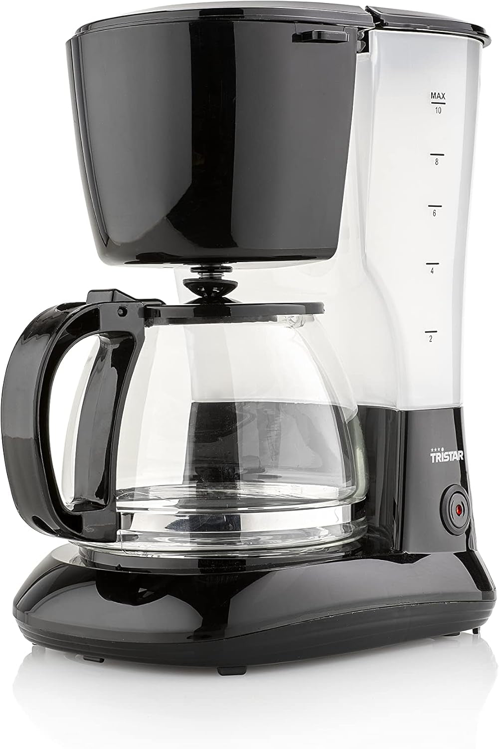 Cafetieră Tristar cu capacitate de 1,25 l – pentru 10-12 cești, potrivită și pentru camping, CM-1245, neagră