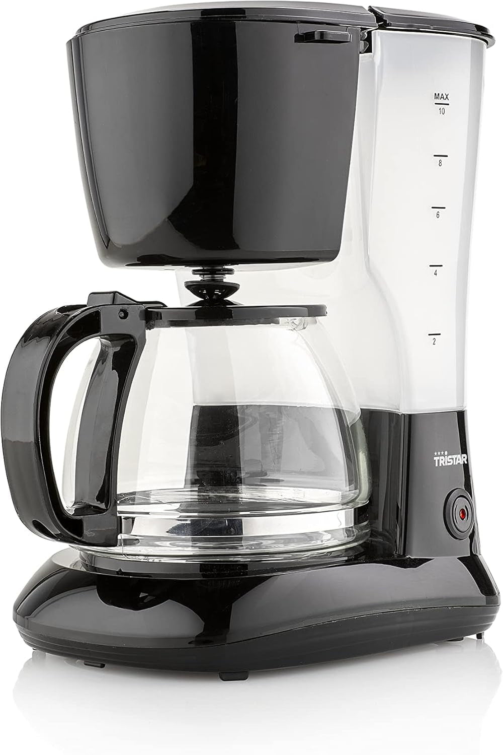 Cafetieră Tristar cu capacitate de 1,25 l – pentru 10-12 cești, potrivită și pentru camping, CM-1245, neagră