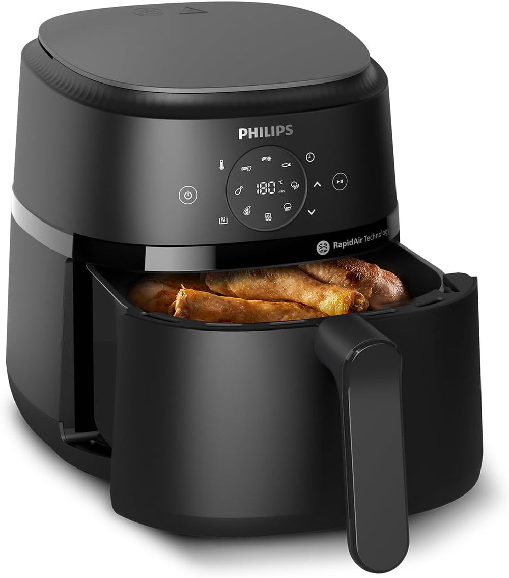 Philips Airfryer řady 2000 4,2 l – digitální dotykový displej, 13 možností vaření, 9 přednastavených funkcí, až o 90 % méně tuku s technologií Rapidair, příkon 1 500 W Spotřebiče Naty Shop