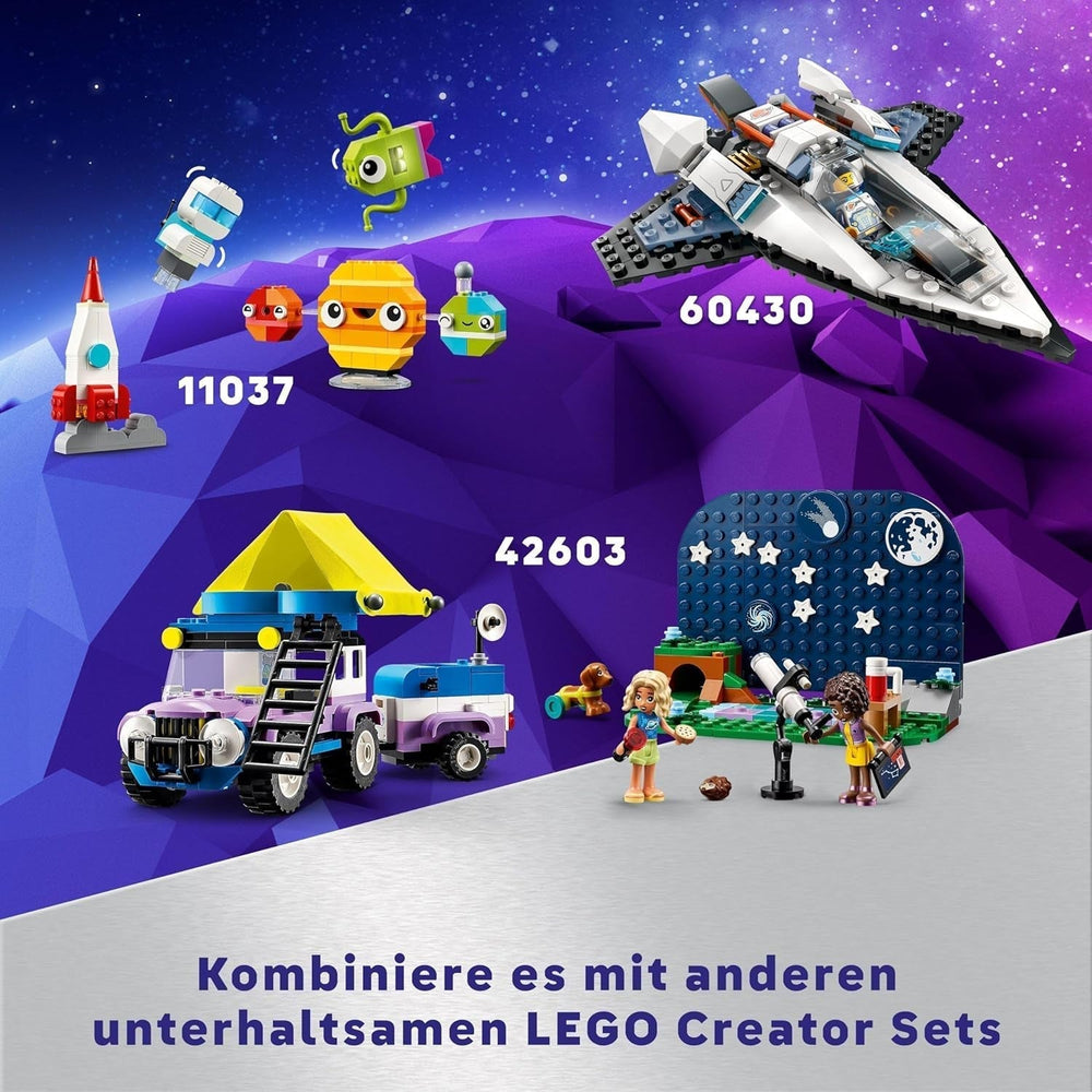 LEGO Classic Creative Space Planets Model stavby sluneční soustavy pro děti Vesmírná hračka s raketovou vesmírnou lodí Planety a mimozemšťané Dárek pro děti 5leté chlapce a dívky 11037 Stavebnice Beuche den LEGO-Store