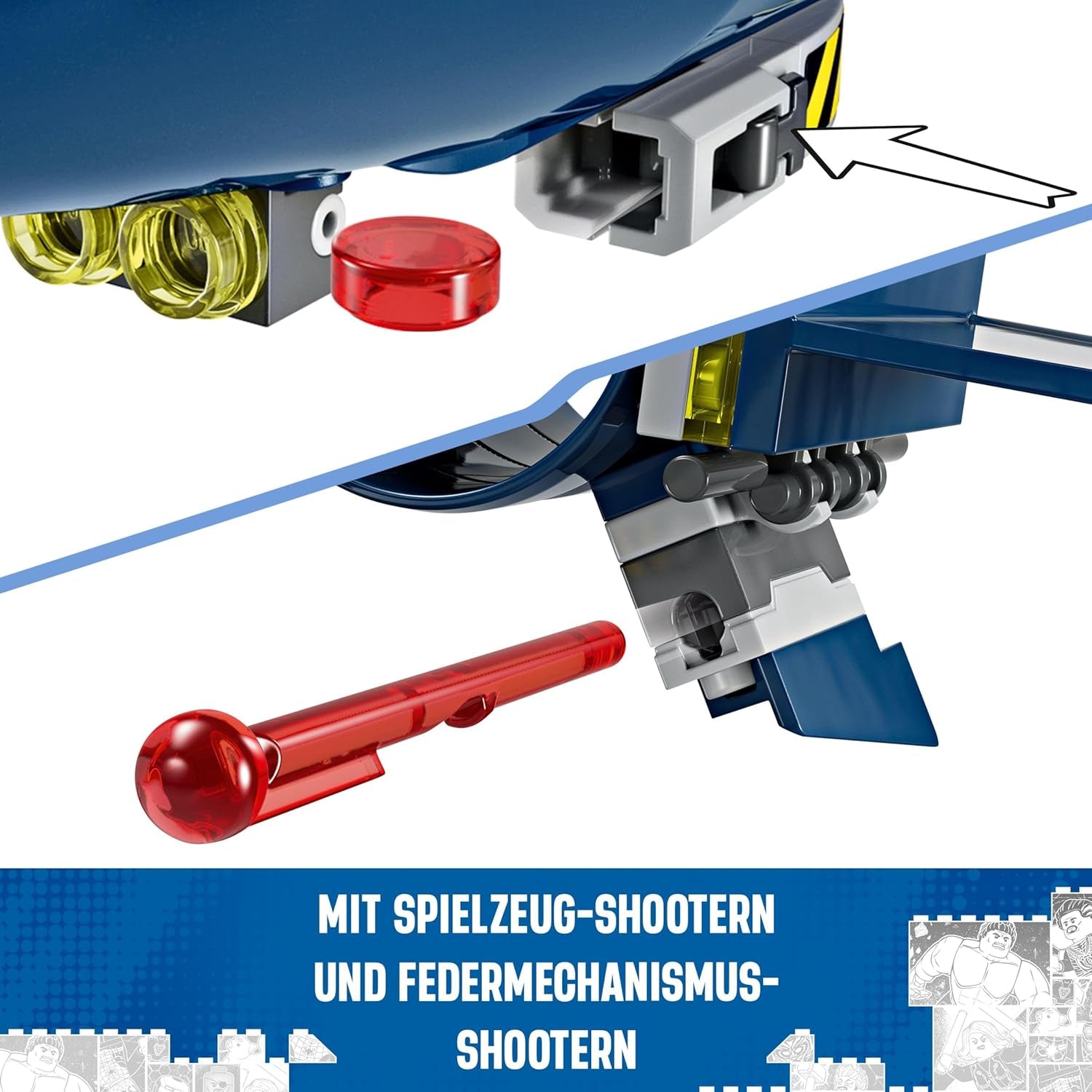 LEGO Marvel X-Jet Stavební model letadla X-Men s figurkami včetně Wolverina a Rogue Superhrdina Hračka pro děti Dárek pro chlapce a dívky 8 let staré 76281 Stavebnice Beuche den LEGO-Store