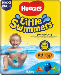 Plavecké plenky Huggies Little Swimmers velikost 5/6 (12-18 kg), 1 balení po 19 kusech