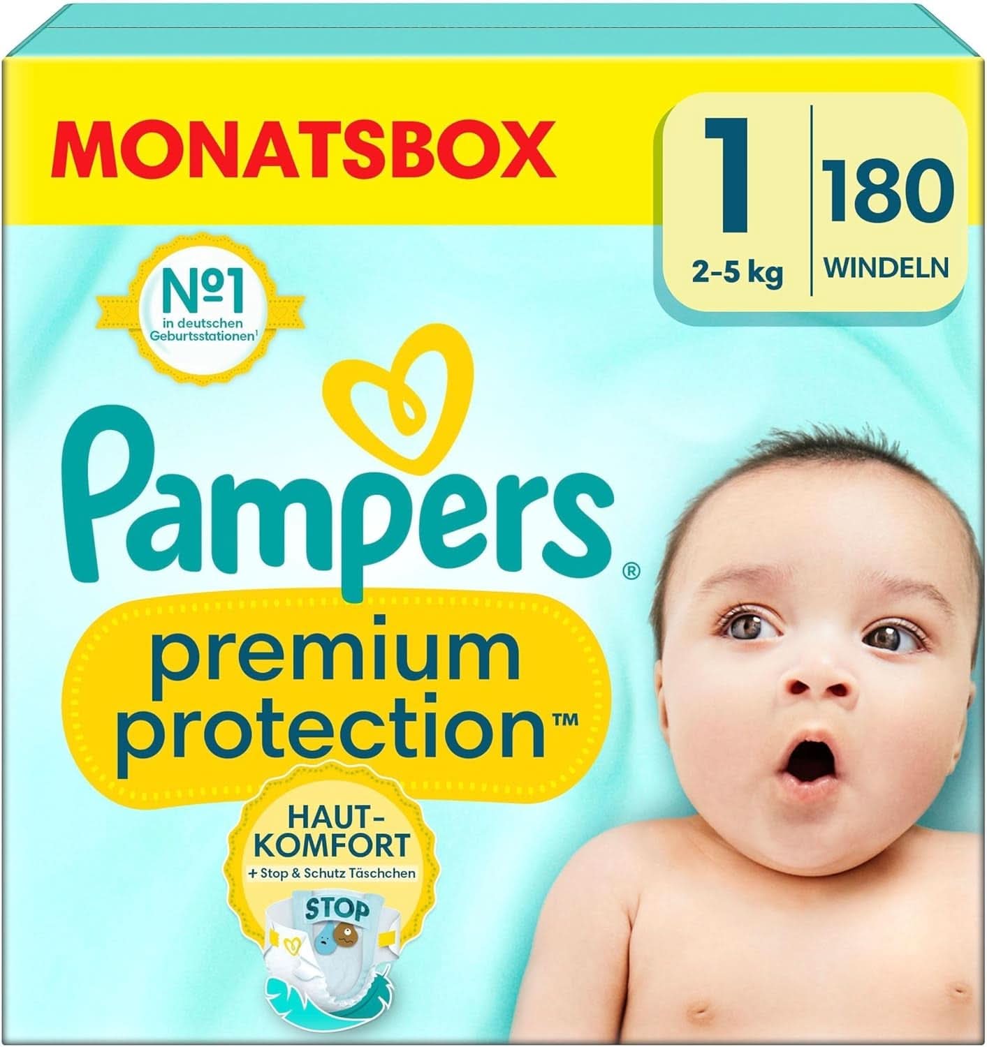 Pampers Baby Plenky vel. 4, Premium Protection, Plenky, 174 ks. , 9Kg - 14Kg Matka a dítě Naty Shop 1 (180 ks) Prémiová ochrana