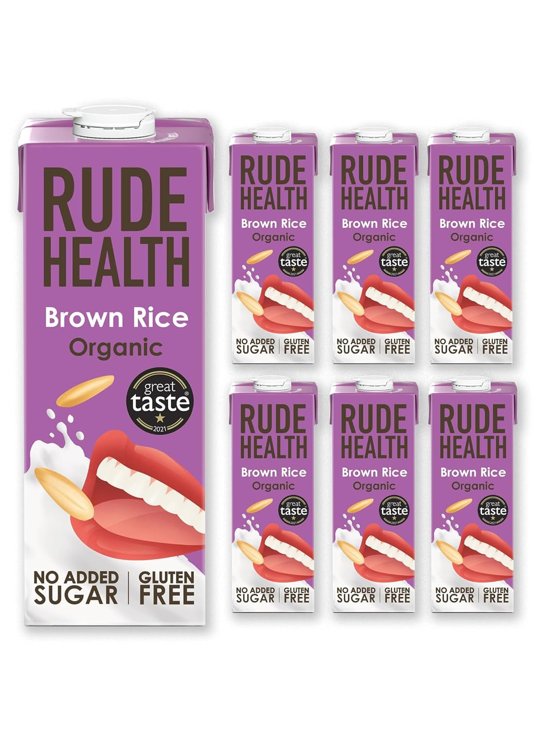 Rude Health 6 x 1 litr Bio-kešu-drink, 100% přírodní Bio-Getränk, glutenfrei, ungesüßt, preisgekrönt, gesund & vegan, 100% recyklované balení