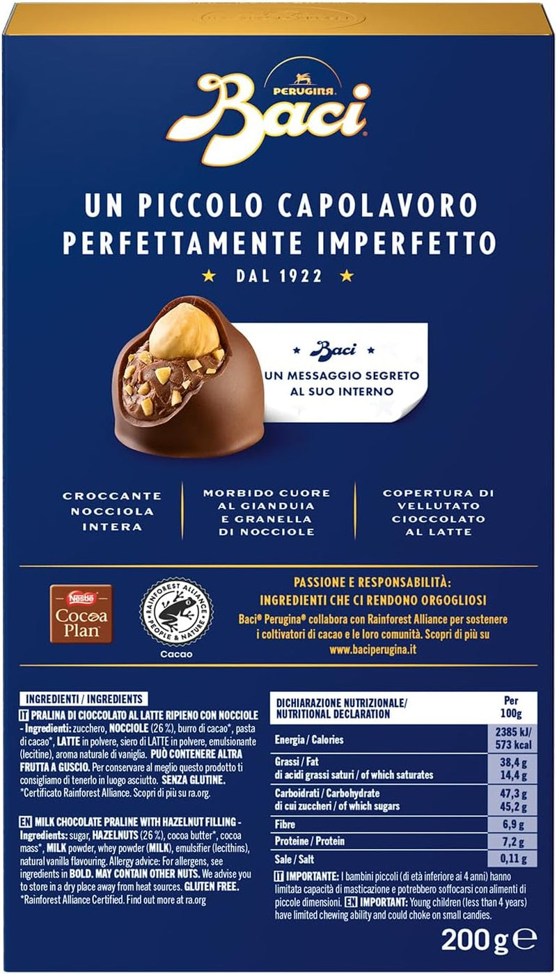 Ciocolate cu umplutură de ciocolată cu lapte și alune, cutie 200g