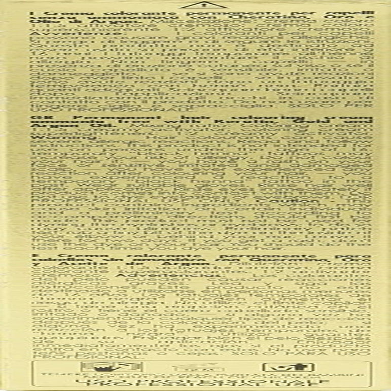 Fanola Oro Therapy Colour Keratin 6.1 100ml Vopsea pentru par Naty Shop