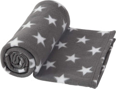 DREAMSCENE pătură confortabilă pătură pufoasă pătură fleece - living pătură cald iarna moale, canapea pătură, pătură canapea, pătură cuddly copii, living & pături cuddly 120X150Cm, canapea arunca pătură gri stele Paturi si Cuverturi Besuche den DREAMSCENE-Store