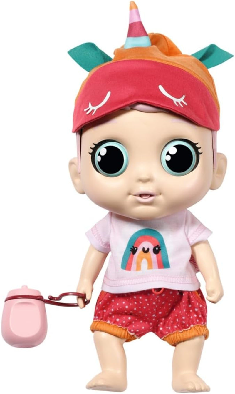 Baby Robin, 30 cm große Babypuppe mit beweglichen Augen und Lustigen Soundfunktionen, včetně Košile, Hadice, Mütze, Romper, Flasche und Schnuller, 905586 Zapf Creation