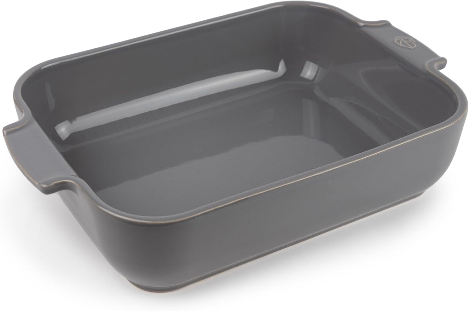 Peugeot Appolia Rechteckige Auflaufform Mit Griffen, Keramik, Schiefer / Grau, 7,2X31X21,7 Cm, Fassungsvermögen: Ca. 2 L, 60060 Formy a plechy na pečení Naty Shop Hellgrau
