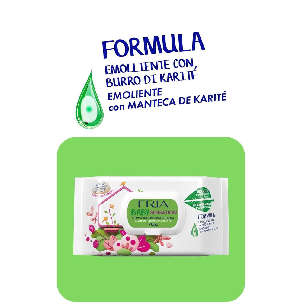 Baby Sensatios s víčkem, 72 ubrousků Baby Wet Wipes Naty Shop