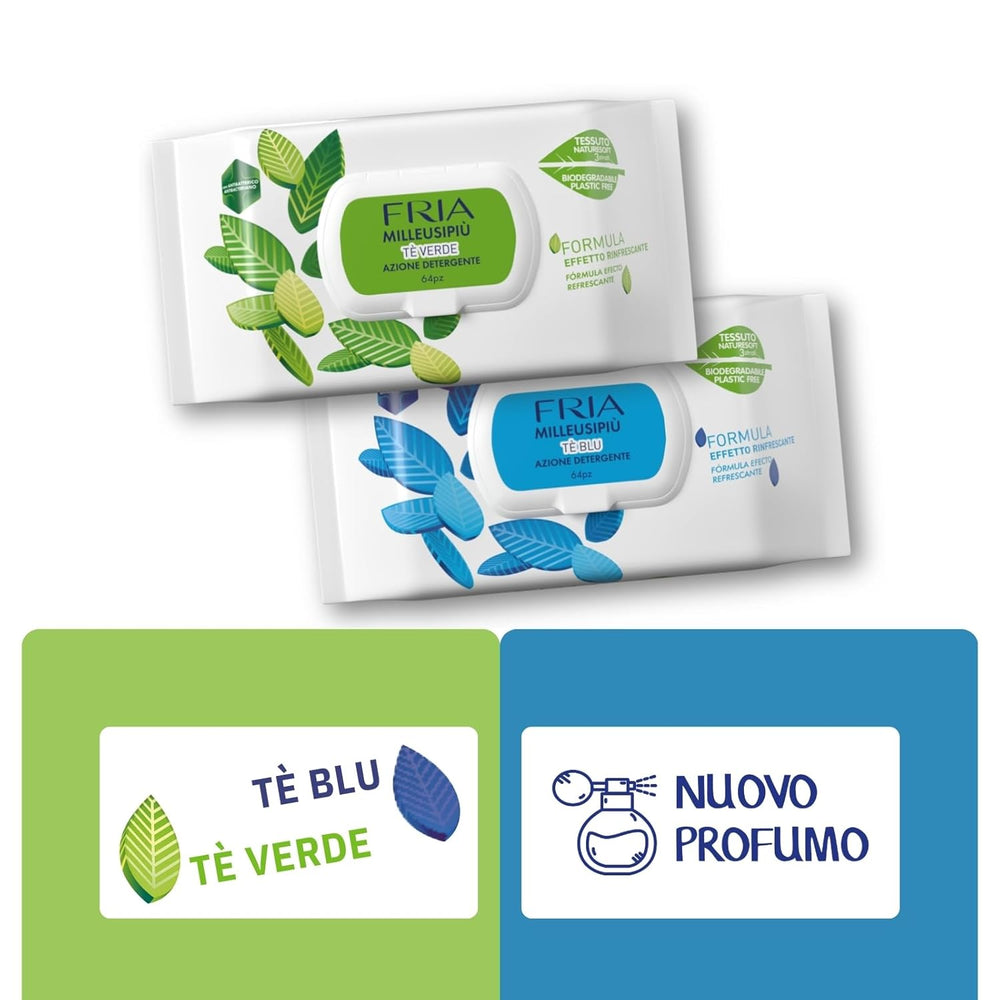 MilleusiPiu Maxi s víčkem, 64 vlhčených ubrousků, 64 jednotek