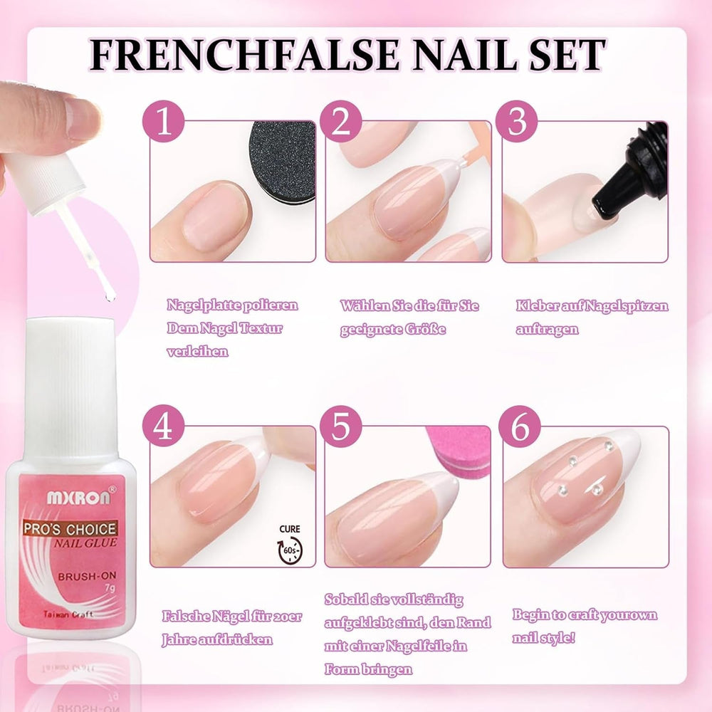 120 buc unghii false roz nud cu lipici de unghii - 12 dimensiuni unghii ovale scurte, pătrate, prin presare - unghii frumoase, unghii artificiale pentru lipire - potrivite pentru designul unghiilor DIY pentru femei (gradient roz Squoval)