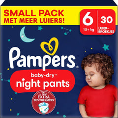 Pampers - Neklouzavé dětské noční košile - Velikost 6 - Malé balení - 30 kusů - 15+ kg