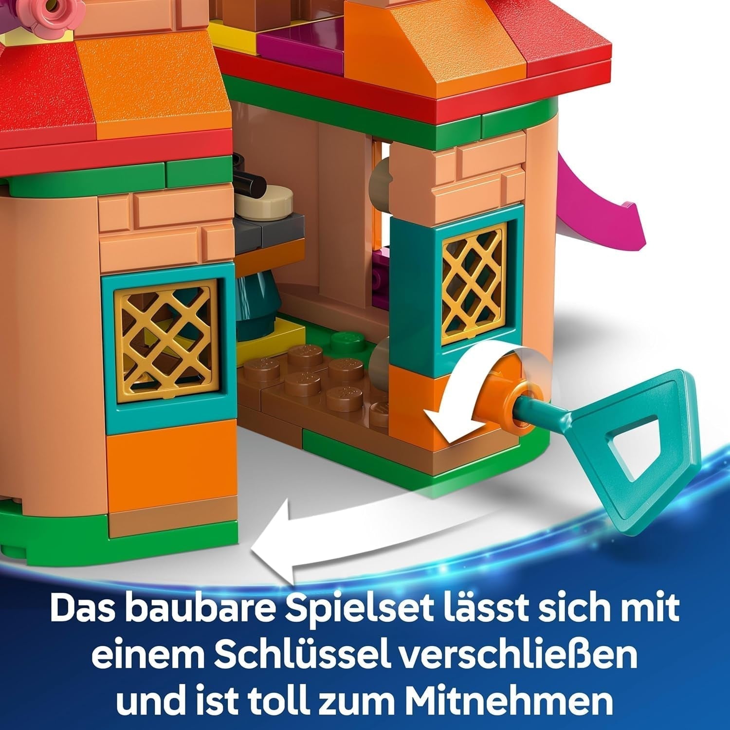 LEGO Ç€ Disney Encanto Mini House, stavebnice pro dívky od 5 let, fantasy hračka a stavebnice s panenkami Mirabel a Antonio Mini, figurkou Kapybary a klíčem 43261 Stavebnice Besuche den LEGO-Store