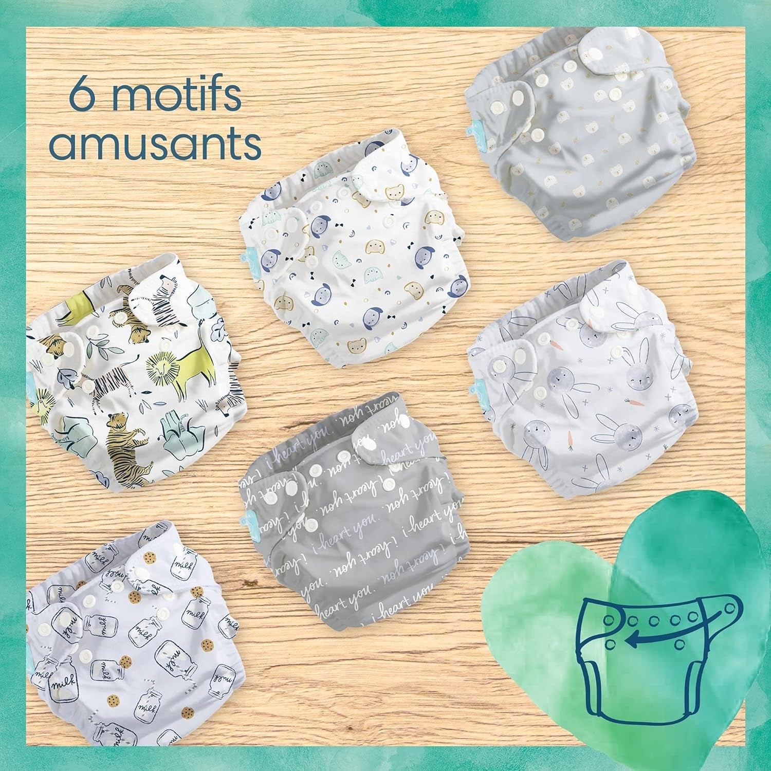 Pampers – Harmony Hybrid Starter Pack, 3 pratelné plenky + 25 jednorázových vrchních vrstev – 1 balení
