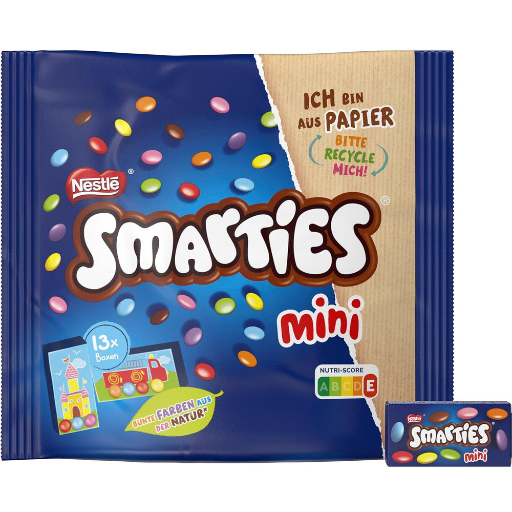 Nestlé SMARTIES Mini, malá čočka s mléčnou čokoládou, jednotlivě balené, balení 16 ks (16 x 187 g)