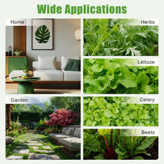 Sada 36 sad pro hydroponické pěstování, 100 × 50 × 30 cm sada pro hydroponické pěstování, systém hydroponického pěstování s vodní pumpou, systémy pro pěstování rostlin bez půdy z PVC-U