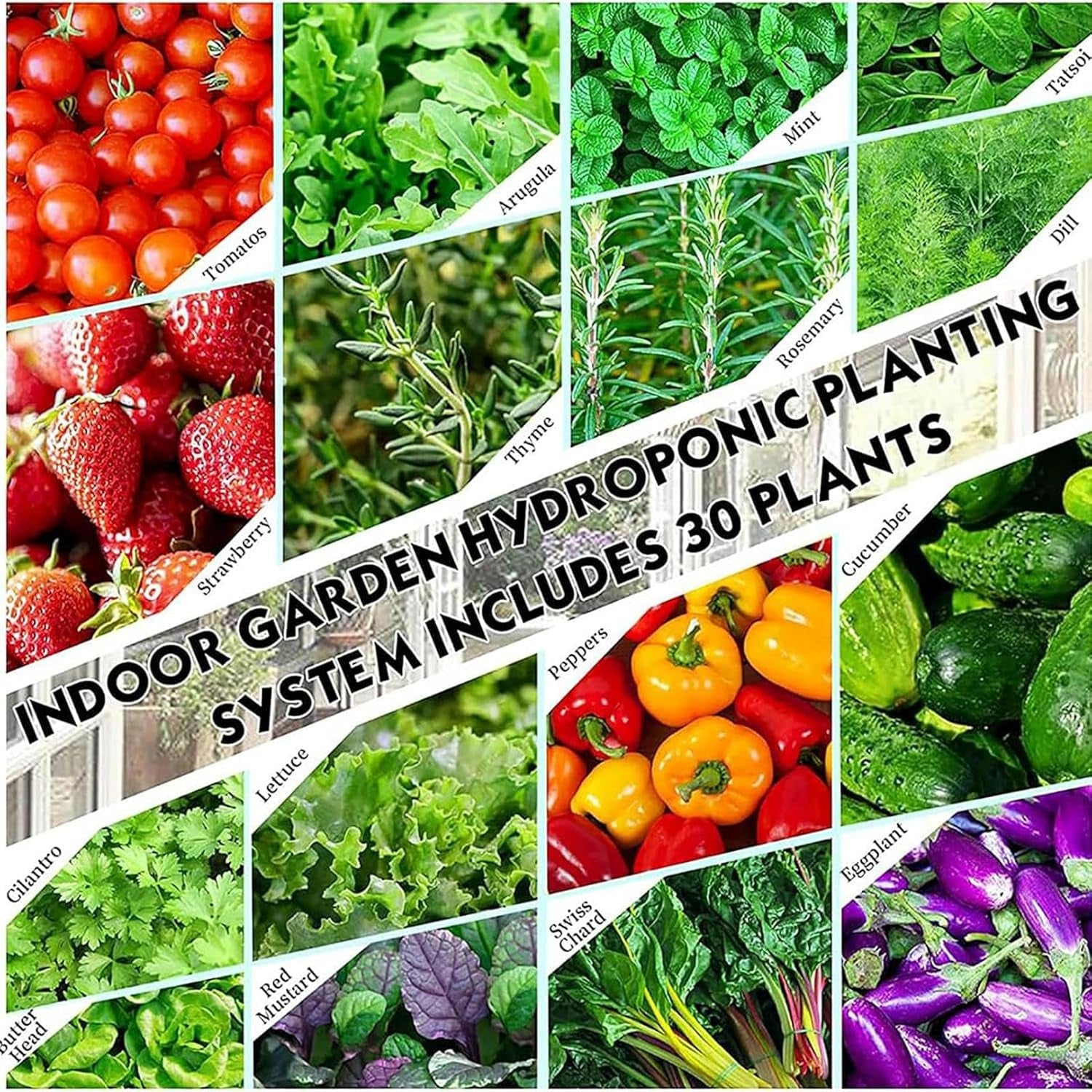 Hydroponická věž s 30 kapslemi, systém hydroponického pěstování, sada pro aeroponické pěstování bylinek, ovoce a zeleniny s pumpou na zvlhčování, adaptér, síťovaný hrnec, časovač na bylinky, ovoce a zeleninu