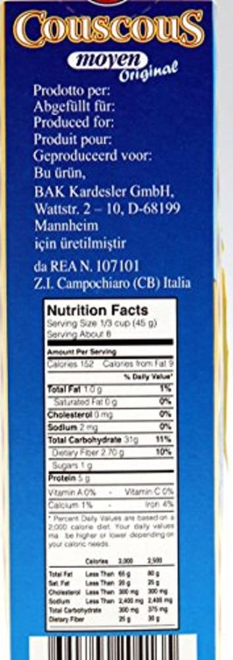 Kuskus Moyen Original, 0,5 kg (balení 4 ks)