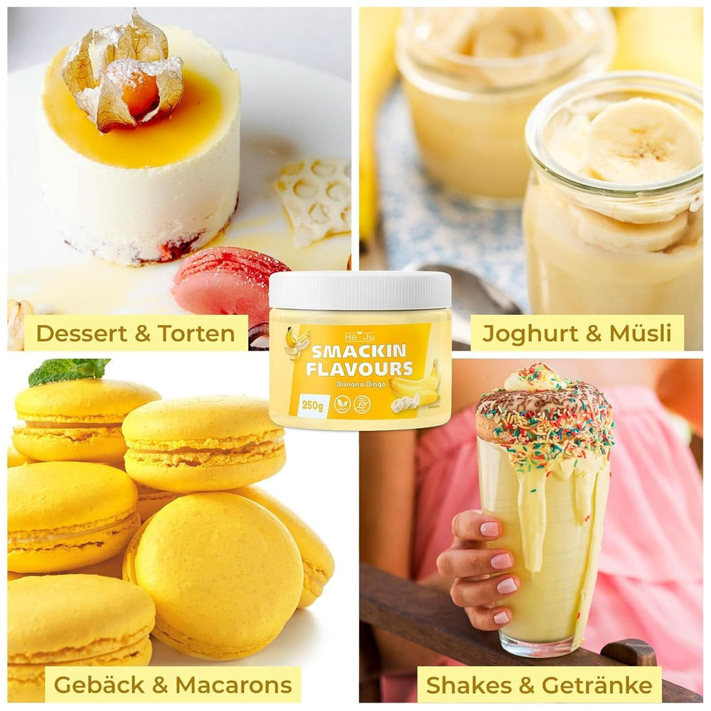 He-Ju, Prášek s banánovou příchutí, 250 gramů Aromas Naty Shop