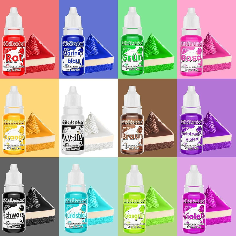 Tekutá nebo gelová potravinářská barviva, různé velikosti a barvy Naty Shop