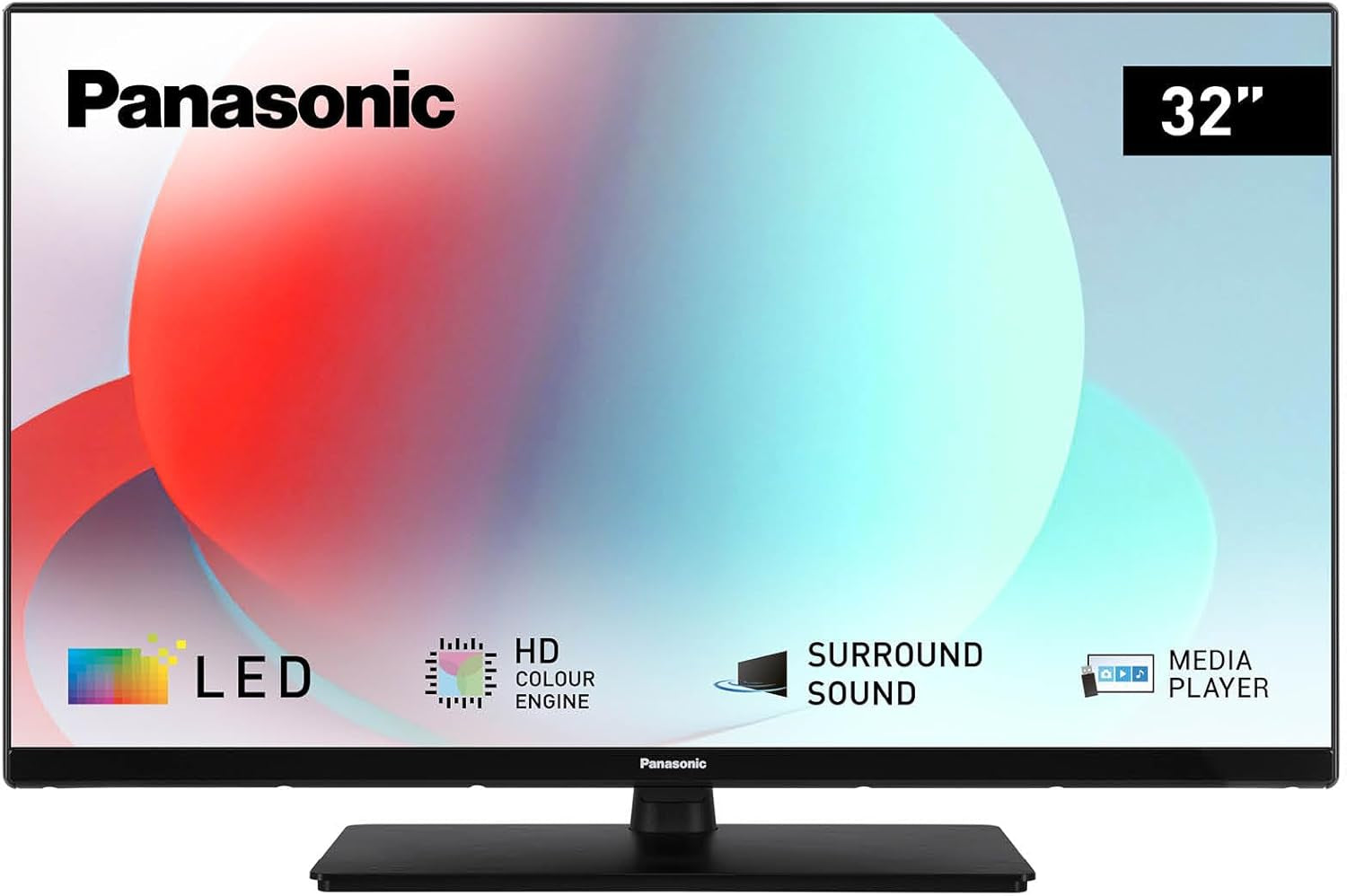Panasonic TS-32N30AEZ, televizor LED HD seria N30 de 32 de inci, 2024, player media USB, contrast ridicat, tuner triplu HD, HDMI, opțiune de montare pe perete, ramă subțire, pentru o experiență vizuală excepțională