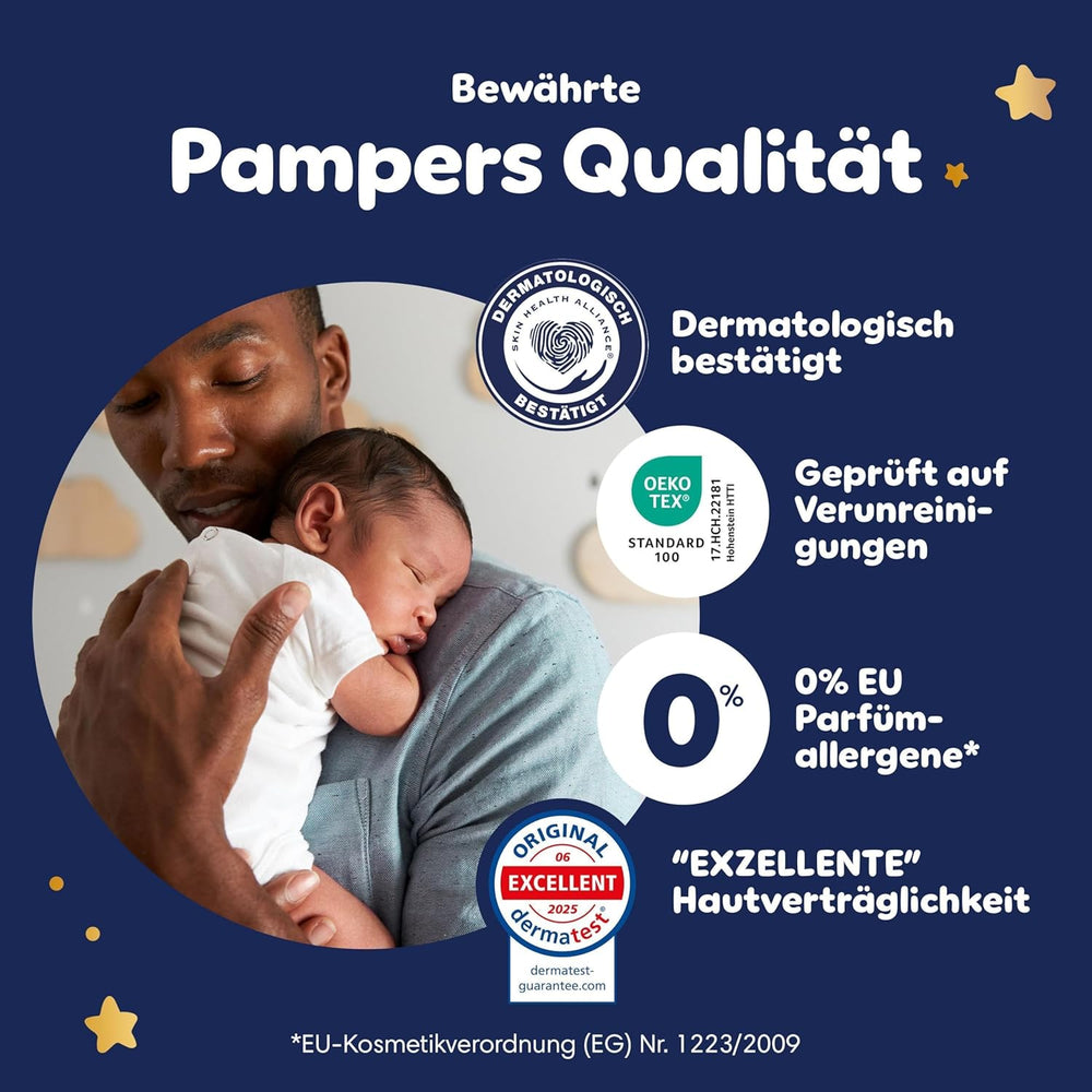 Pleny Pampers Night Pants velikost 6, 138 kusů, 13kg-19kg, poskytují extra ochranu po celou noc.