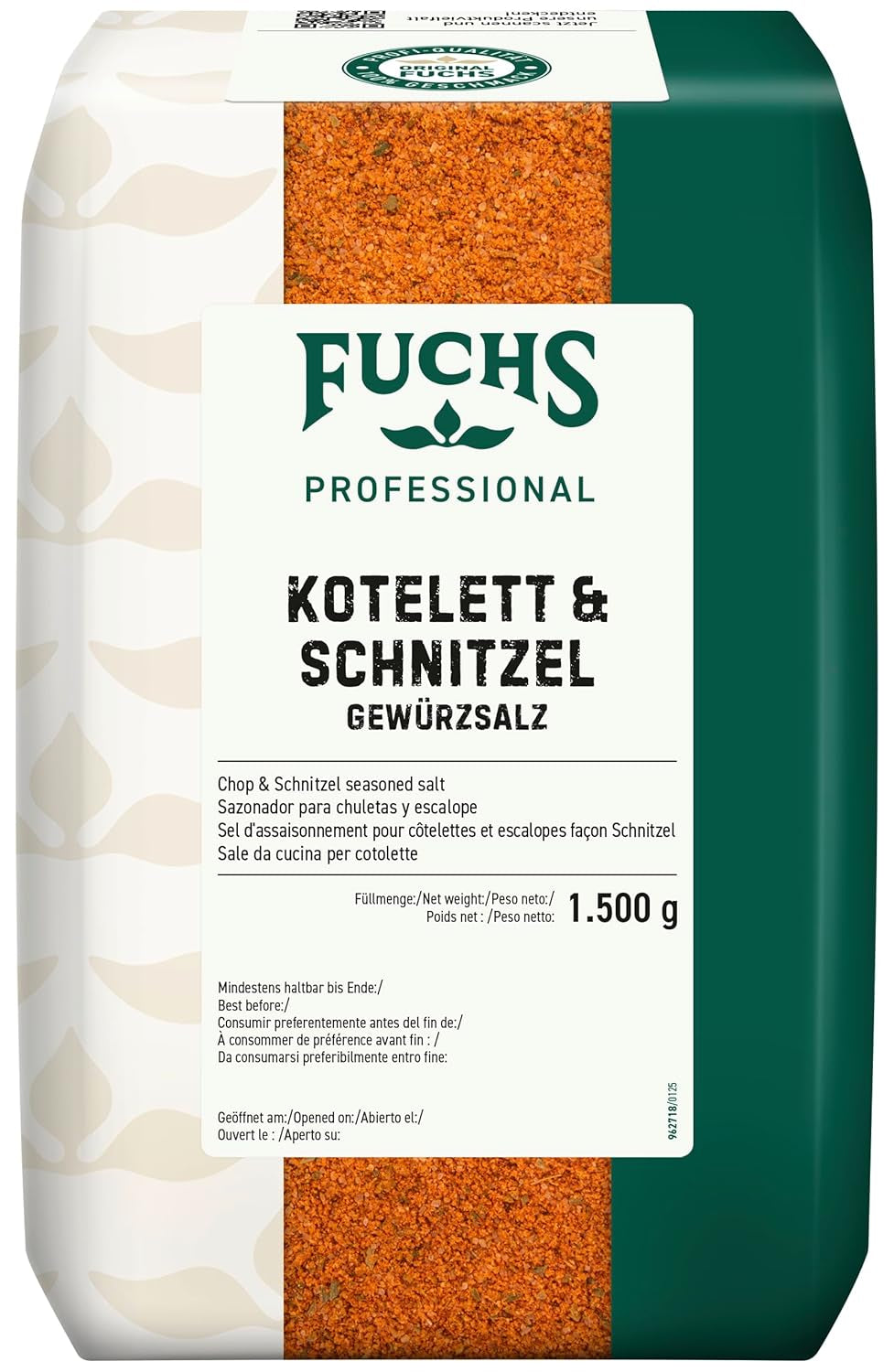 - Kotelett und Schnitzel Gewürzsalz | Grill-Würzmischung für Kurzgebratenes | Profi-Qualität für Großverbraucher | 1,5 kg recyklovatelný pytel