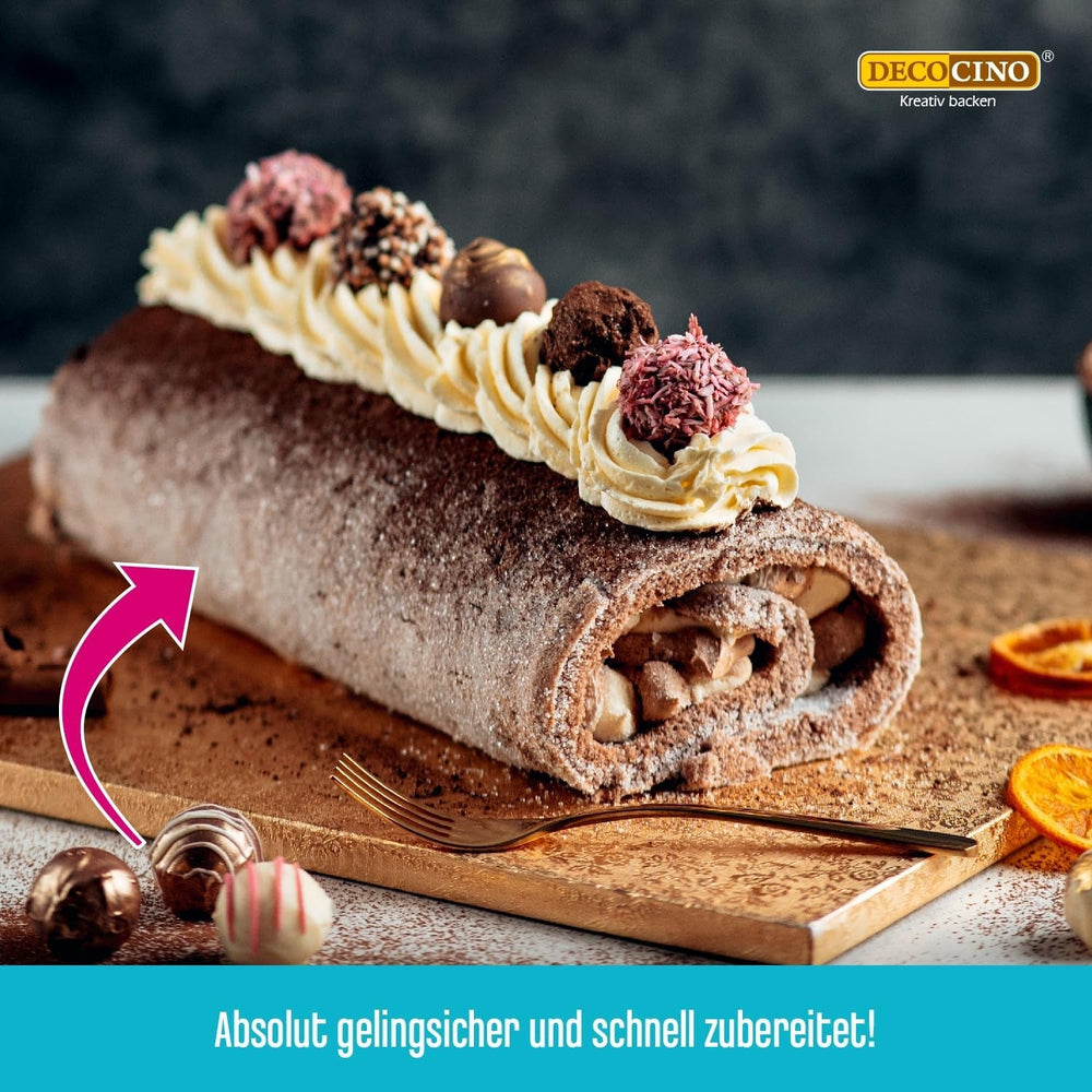 DECOCINO Biscuit Backmischung (250 G) – Einfache Zubereitung – Gelingsicher – Zum Backen Von Luftigen Biskuitböden, Creme-Torten, Biskuitrollen Uvm. Obchod Naty