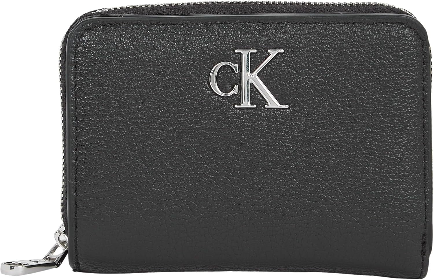Calvin Klein doamnelor portofel Minimal Monogram Zip Around Klein, negru (negru), o mărime Portofel Femei Naty Shop Titlu implicit