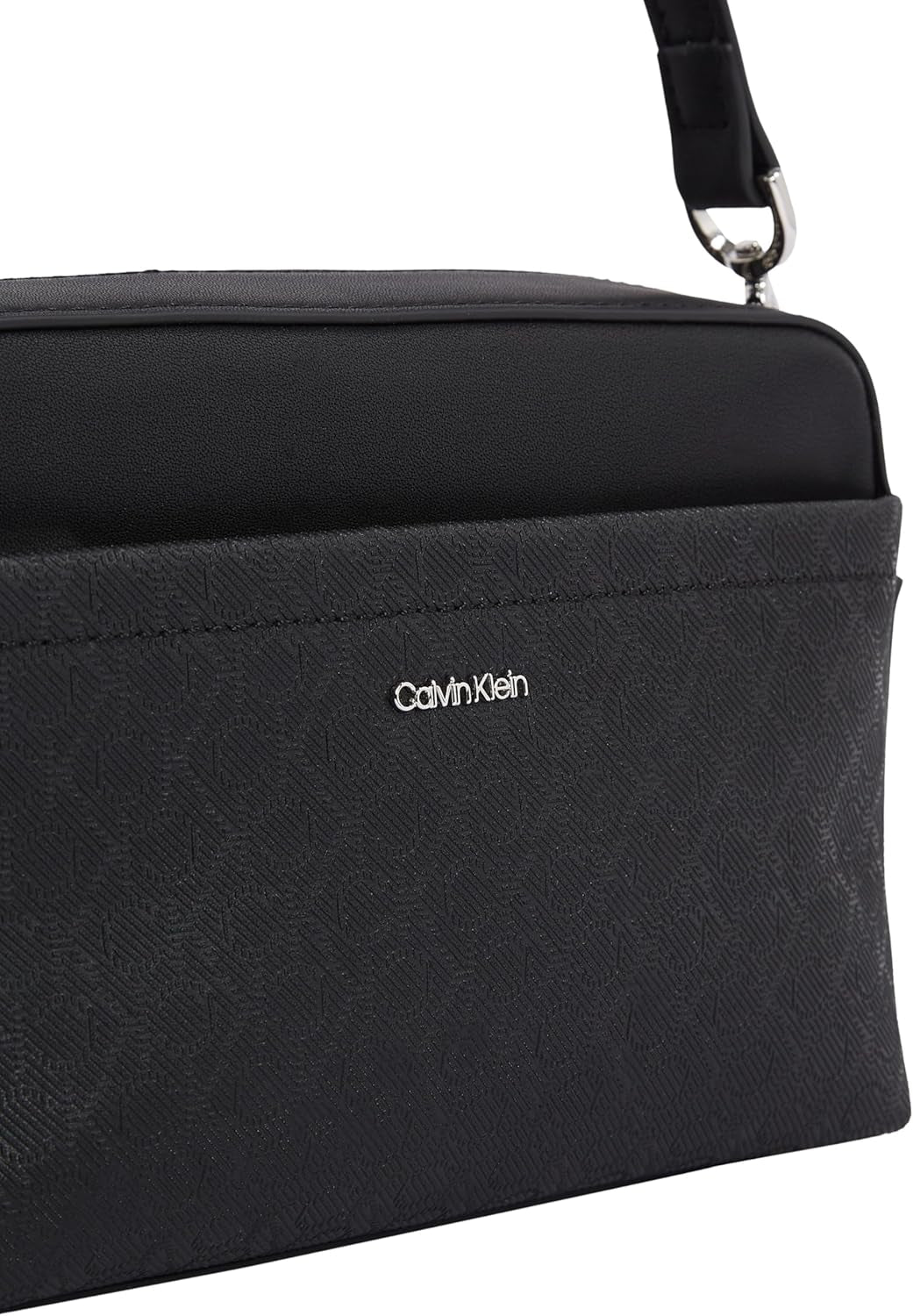 Calvin Klein geantă de umăr pentru femei Must Camera Bag Mono curea de umăr lată, Black (Ck Black), mărime naturală Genti Femei Naty Shop
