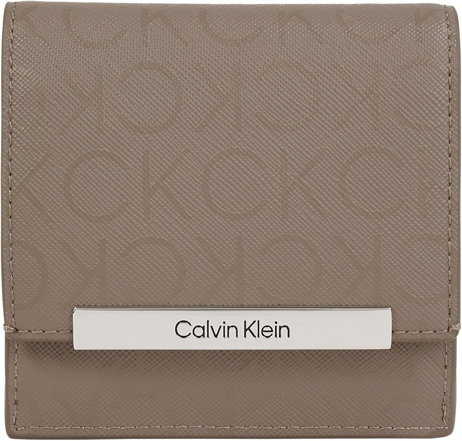 Calvin Klein K60k612443 Femeie Portofel Femei Naty Shop Maro (Cinder Monogram Pu) Os