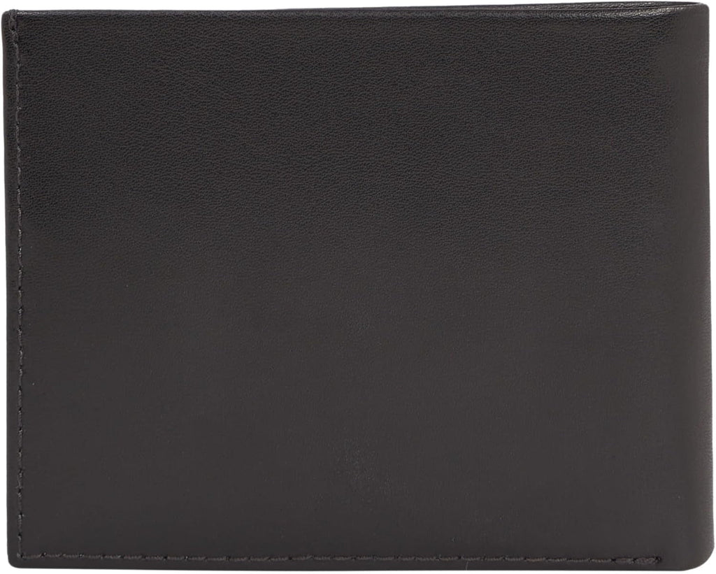 Calvin Klein METAL CK BIFOLD 6CC W/BILL Portofel pentru bărbați, negru (Ck Black), OS Portofel Barbati Naty Shop