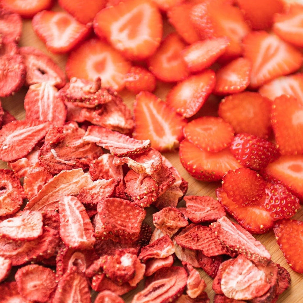 Căpșuni liofilizate în felii 300g fructe liofilizate fără adaos de zahăr și aditivi Germania Produse deshidratate Naty Shop